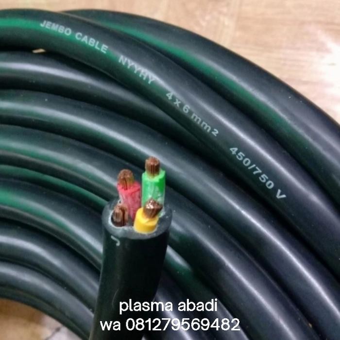 Kabel Jembo Nyyhy 4X6Mm Kabel Serabut Nyyhy 4X6Mm Jembo @Meteran