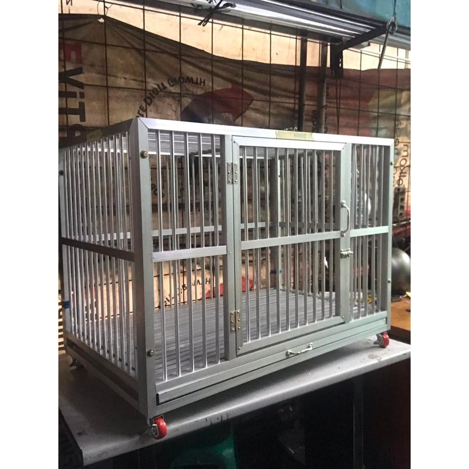 KANDANG ANJING ALUMINIUM 1 KAMAR BESAR BANDUNG