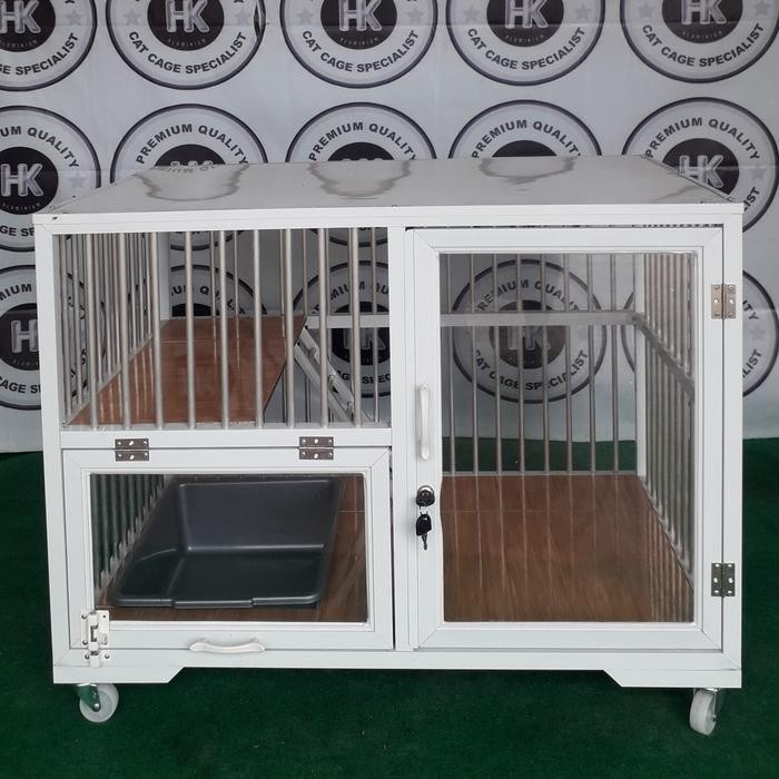 KANDANG KUCING ALUMINIUM 1 KAMAR 2 LANTAI