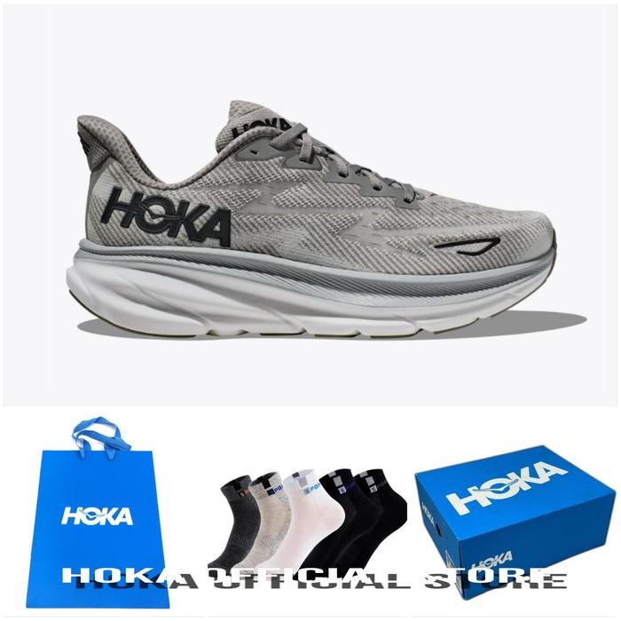 HOKA CLIFTON 9 / HARBOR MUST / BLACK / ORIGINAL