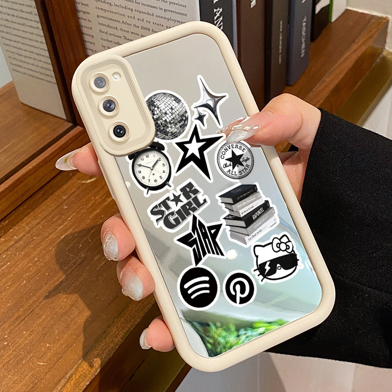 Casing Hp Untuk Samsung S24 FE S20 FE Samsung S21 FE Case Seni informal cermin Kasing tipis Perlindu