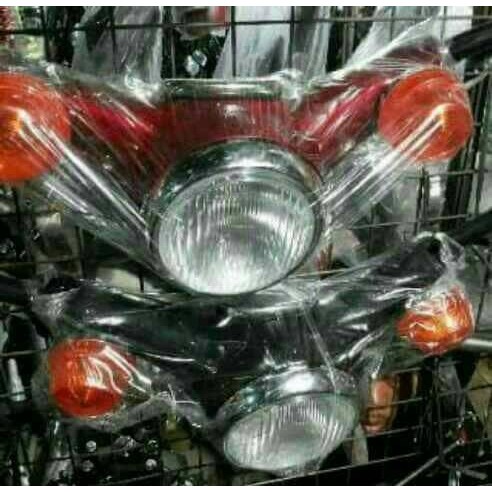 PREMIUM headlamp/kepala/batok set lampu depan c70/c50 pispot, v75 unyil/ulung