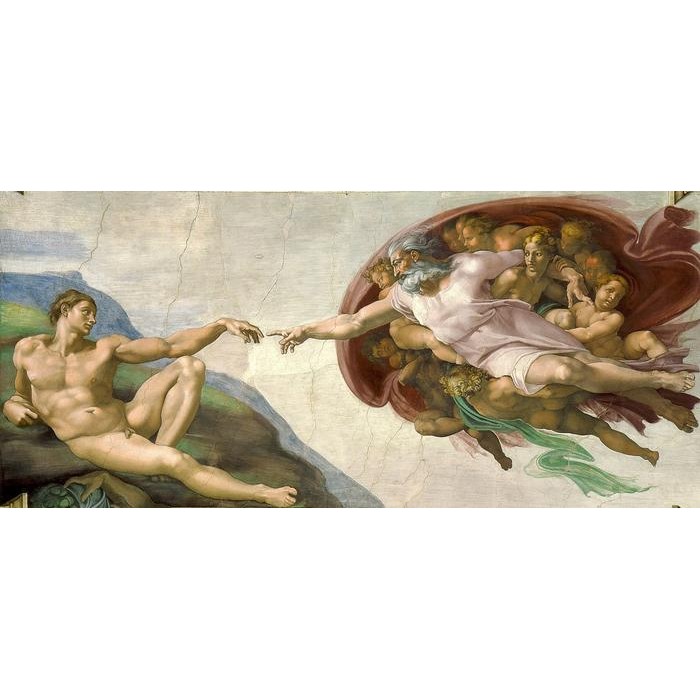 Lukisan Elangelo The Creation Of Adam Painting