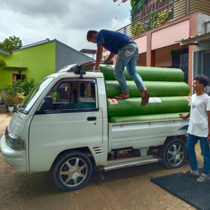 Paket Rumput Sintetis 1 Roll 50 M Plus Drainase Dekorasi Taman Outdoor