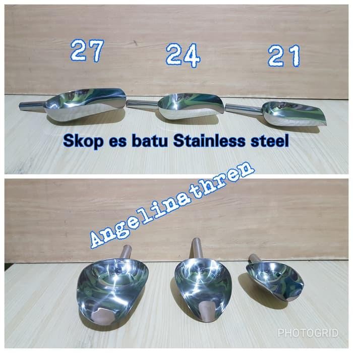 skop es / skop es batu / sendok es batu stainless uk 27