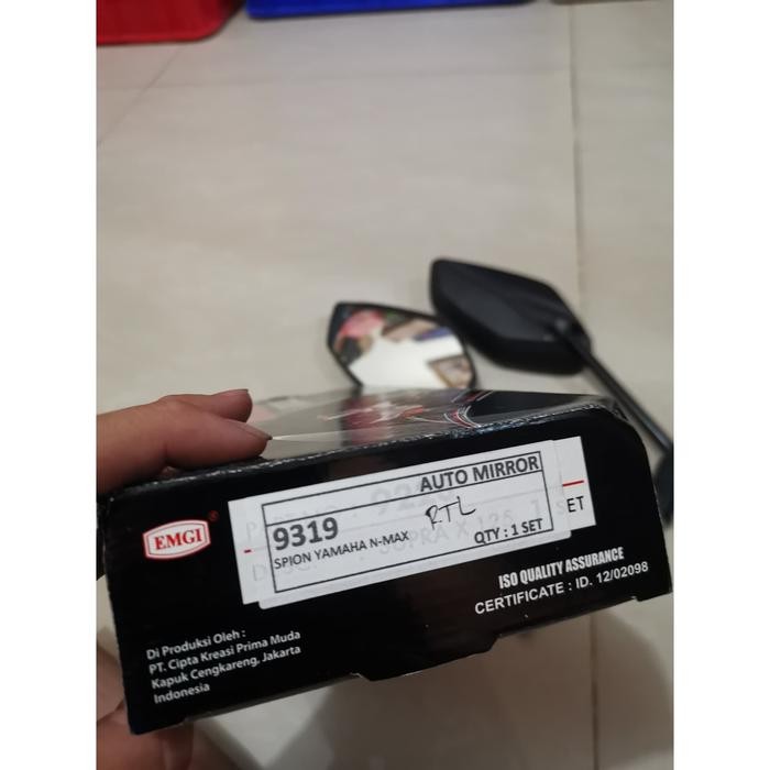 Kaca Spion Nmax 155 Aerox 155 Include Sambungan Kaca Cembung Original