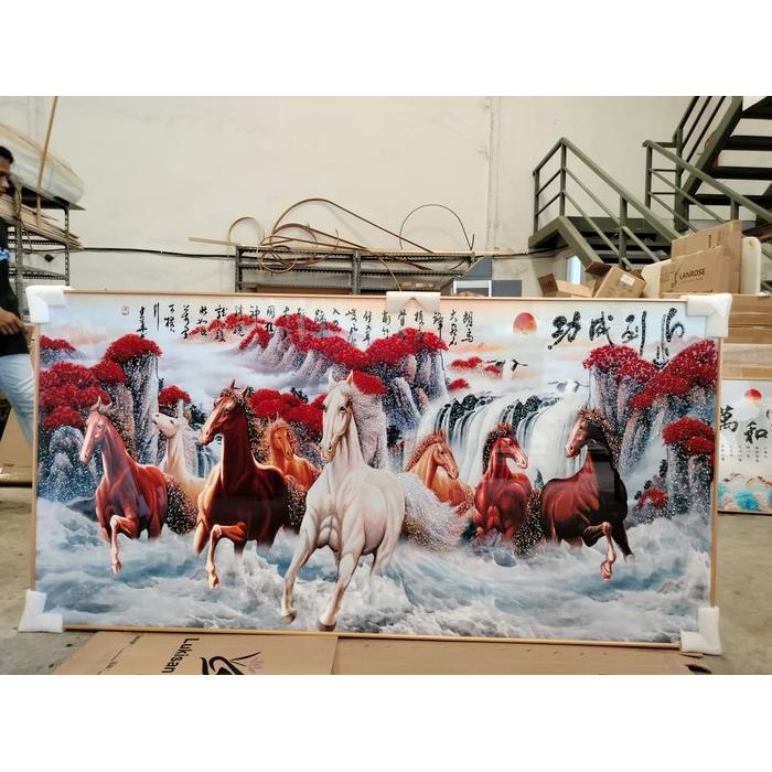 Lanrose Lukisan Porcelain Diamond Kuda - 9