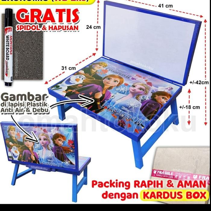 

Meja Lipat Belajar Karakter / Papan Tulis White Board Anak free spidol