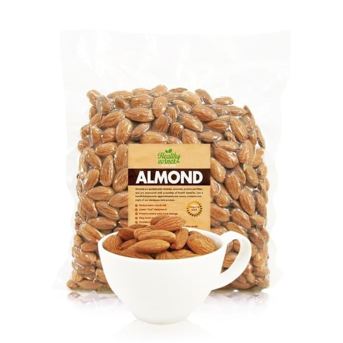 

<<<<<] Kacang Almond Mentah Kupas Utuh Whole Natural Raw Almon - 500 gram