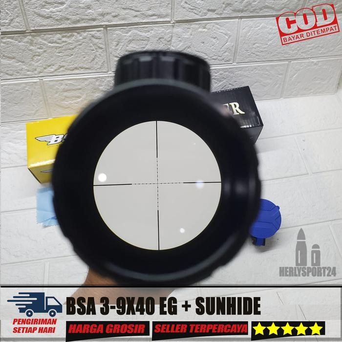 Diskon Teleskop Bsa Black Powder 3-9X40 Eg Tutup Flip Flop Lampu Rgb