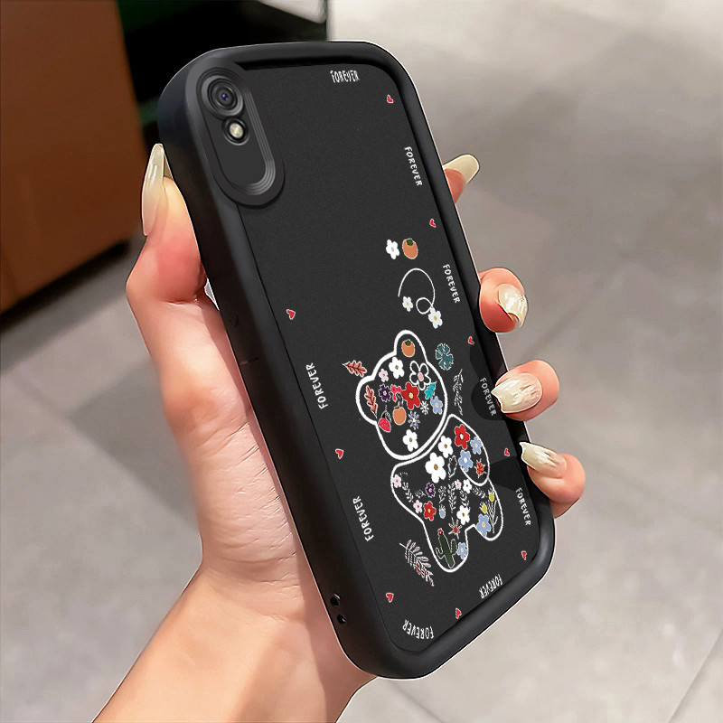 Casing Hp Xiaomi Redmi 9A Redmi 9i Redmi 9T Redmi 9 Power Case Casing beruang Cesing silikon sederha