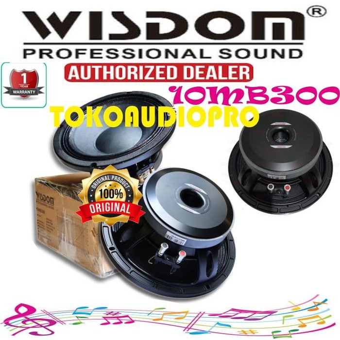 Wisdom 10MB300 Component Speaker 10 Inch Original Wisdom