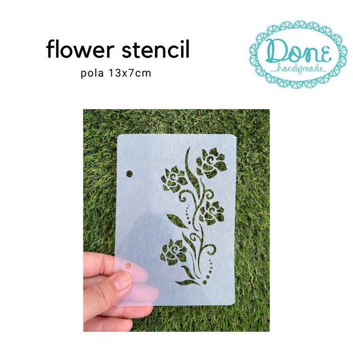 

Done Handymade Flower stancil scrapbooking lace flower pattern garden rose stencil