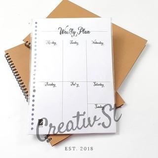 

[Tulis Id] Basic Loose Leaf Cashbook Daily Weekly Monthly Planner 100 Gsm B5