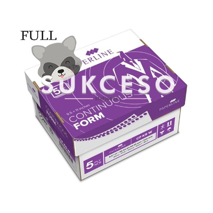 

Paperline PPL Continous Form 5 Ply Warna / Kertas CF K5 W