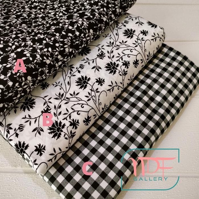 

Kain Katun Jepang [Per Setengah Meter/0,5 m] - Monochrome Series