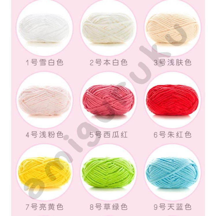 

Benang Handuk CHENILLE YARN ( Single Ply) PLY SEDANG Cocok untuk membu