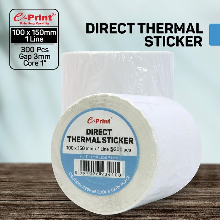 

E-PRINT Direct Thermal Sticker Label Resi Pengiriman 100x150mm isi 300pcs