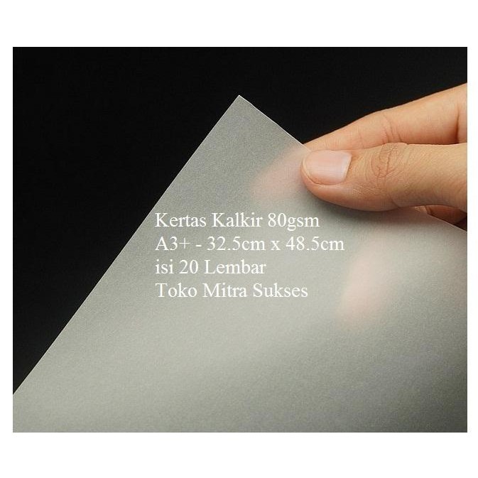 

Kertas Kalkir A3+ 80gsm - 32.5cm x 48.5cm isi 20 Lembar