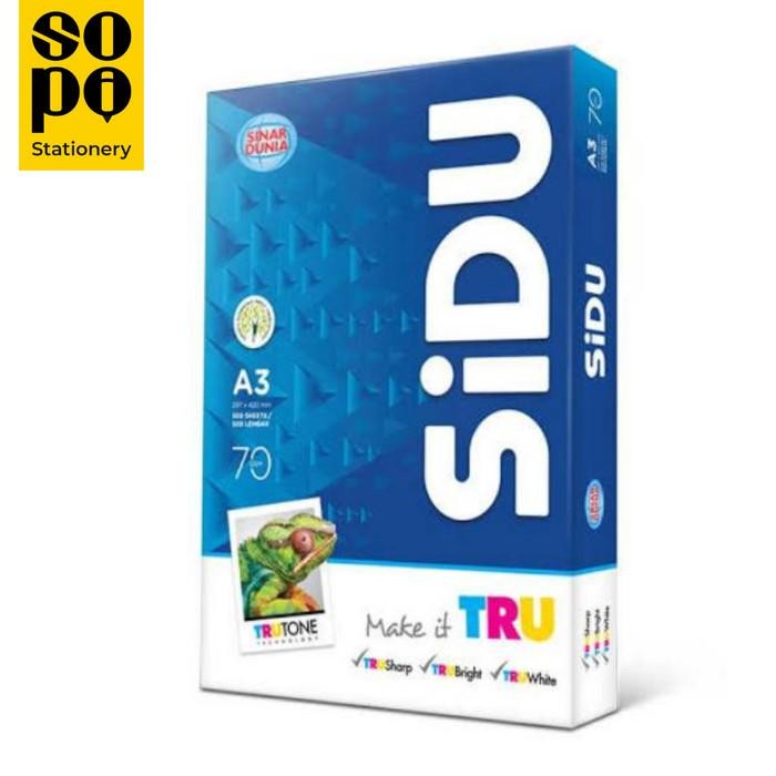 

Kertas HVS Sinar Dunia / SIDU A3 70gr 1 Rim