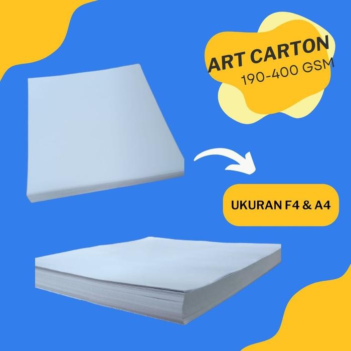 

[Isi 50 lembar] Kertas Art carton tebal A4F4 kertas cetak kertas print