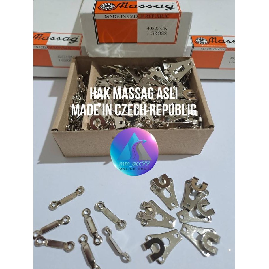 

Hak Celana Merek MASSAG/ Kancing HAK MASSAG / HAK Jahit 144set kancing