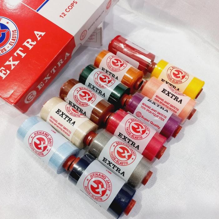 

Benang Jahit / Benang Extra / Benang extra 500yard /Bahan Garmen