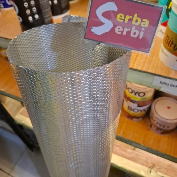 

(/METER LEBAR 1.2MTR EMBOS ALMA) Plat aluminium 0.2mm