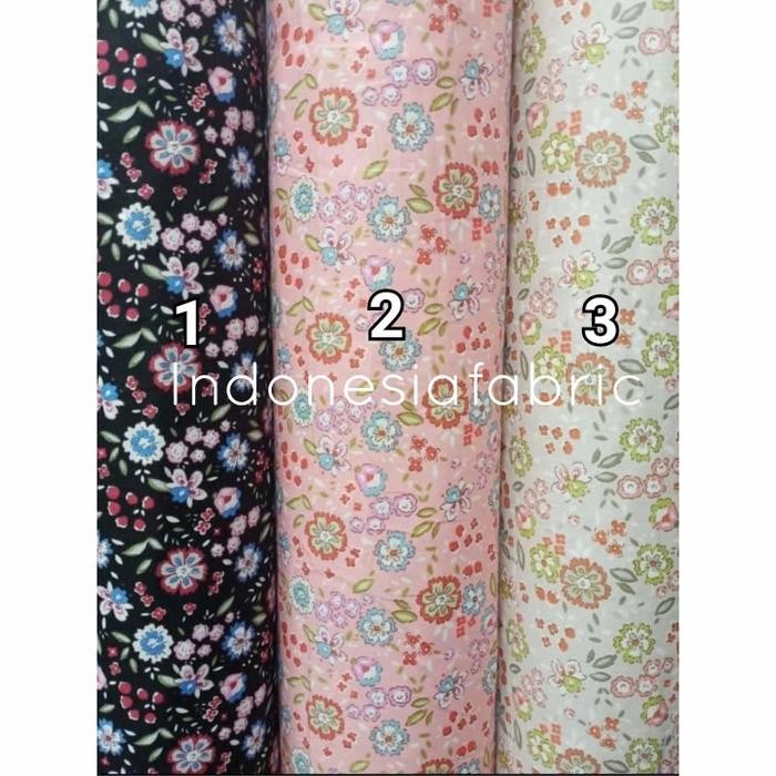 

Kain Bahan meteran Katun Jepang Tokai senko motif Mildred