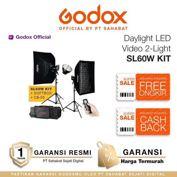 Paket Godox SL60W Kit C4 Led SL 60W Kit sl60w kit sl 60w kit