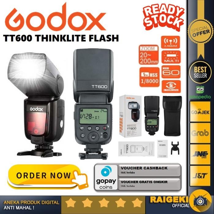FLASH GODOX TT600 Universal For Canon/Nikon