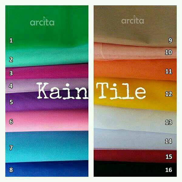 

kain tile polos KAKU lebar 1.50 M