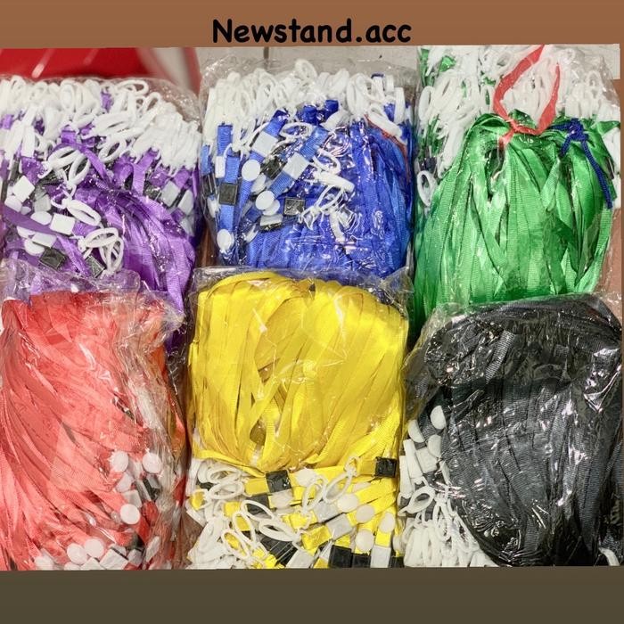 

Tali Id card import, Plastik kait 1 cm /Gantungan ID card isi 100 pcs