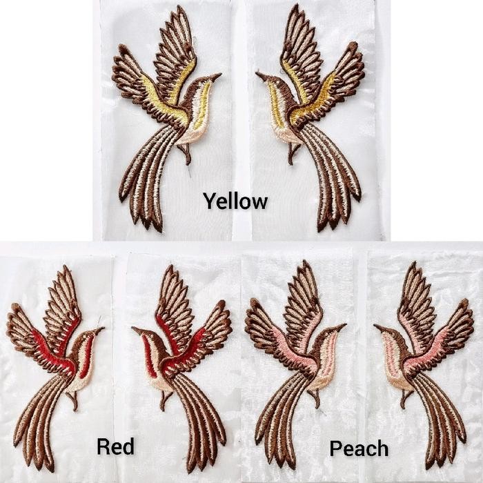 

sepasang bordir burung