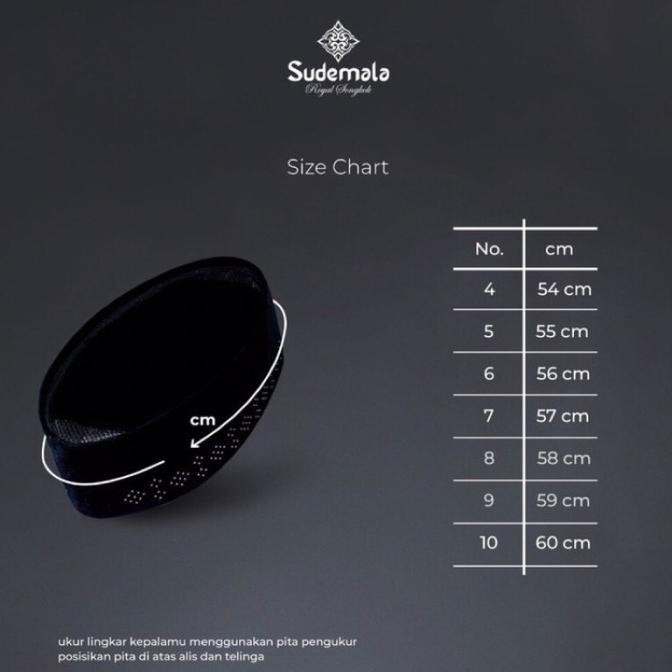 Songkok Sudemala/ Songkok Haji Hitam PBH 3502/ Kopyah/ Peci