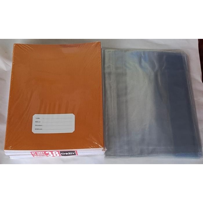 

BUKU TULIS SAMPUL COKLAT 38 LBR ( 1 PACK 10BH ) + SAMPUL MIKA PLASTIK 10BH