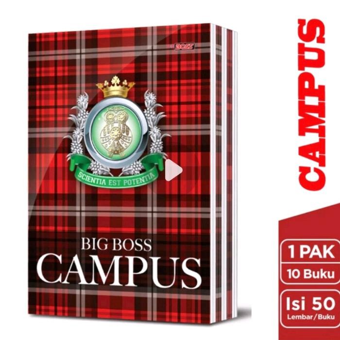 

Buku tulis campus BIGBOSS 50 lembar 10 buku