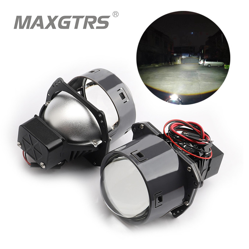MAXGTRS LED Headlight 90W Car Light Lenses For Headlights H7 LED H4