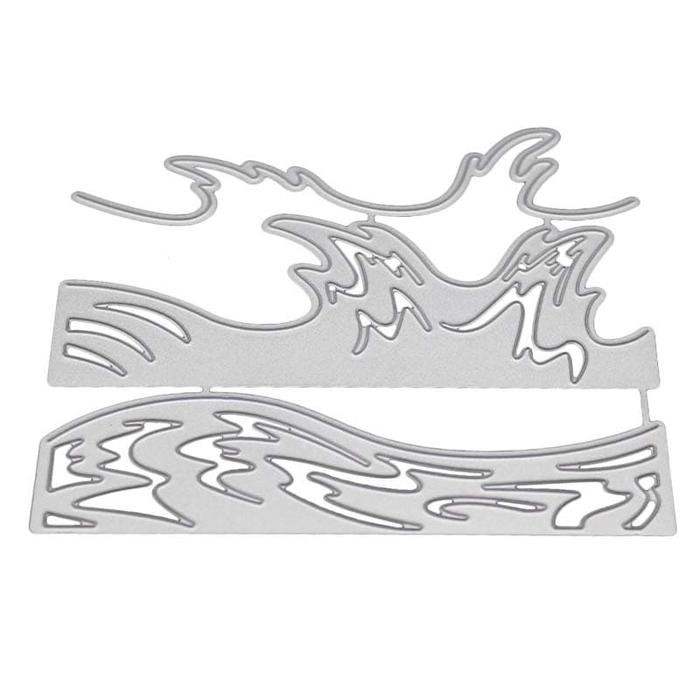 

CUTTING DIES - SEA WAVE PATTERN (3PCS) KODE 1434