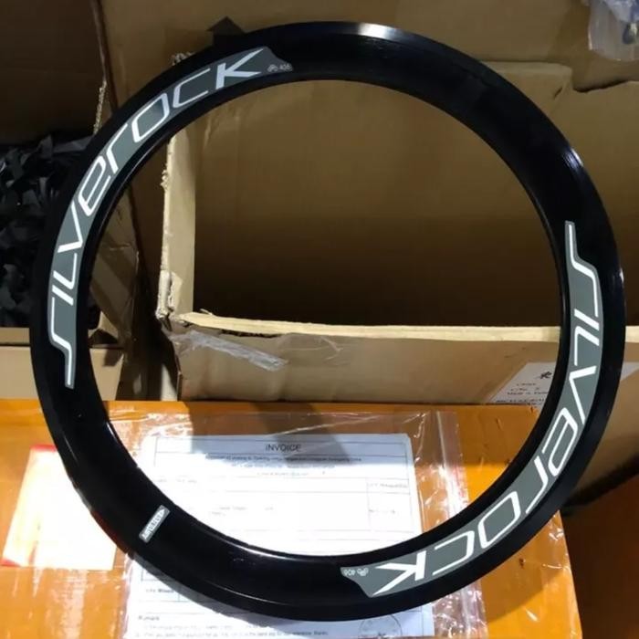 Terbaru Rims Velg Sepeda Silverock 20 406 451 with Logo not decaf deca