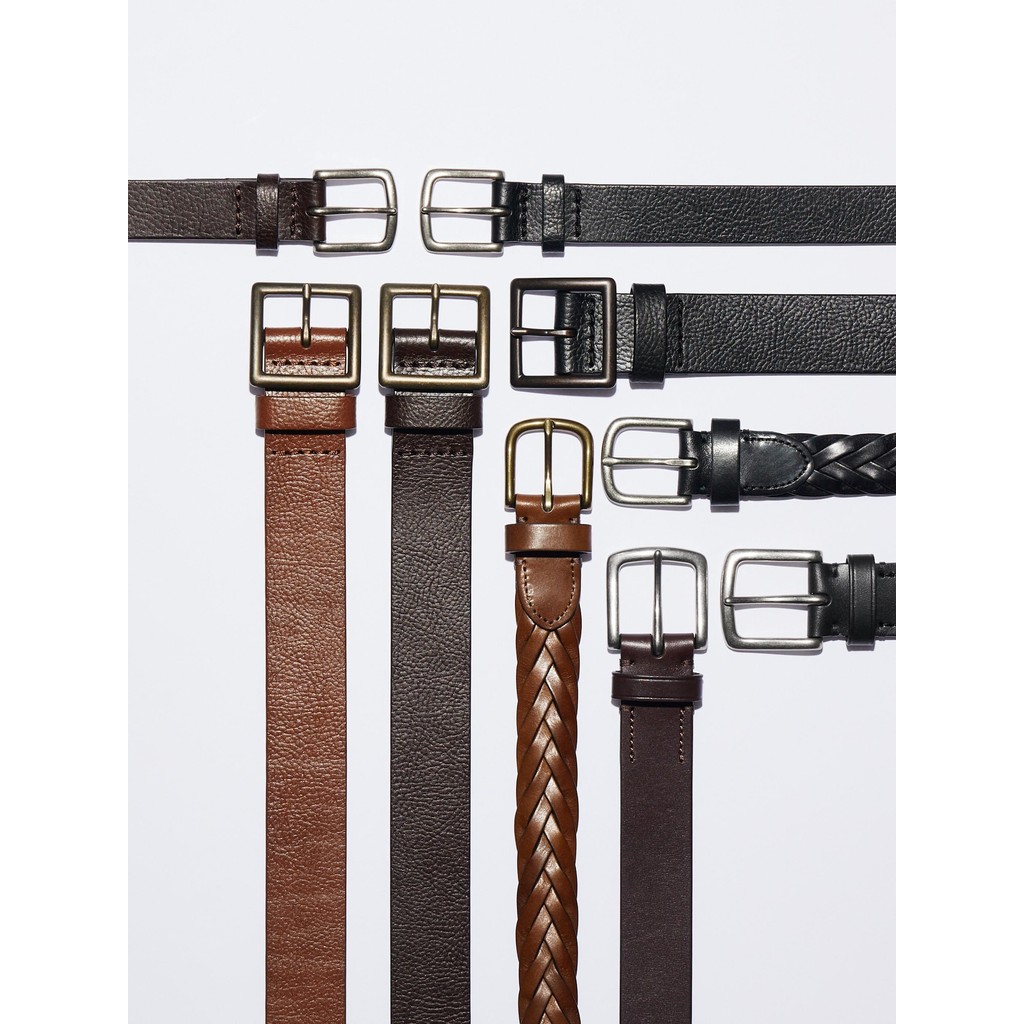 Uniqlo Ikat Pinggang Kulit Lebar Mesh