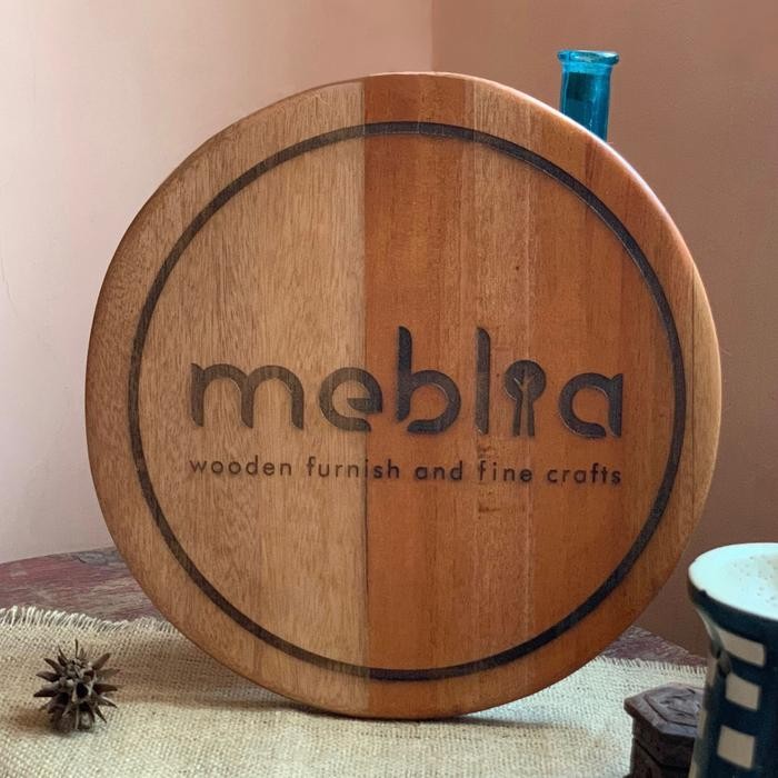 

[ Free Grafir ] Aleya Wooden Sign Board Papan Logo Papan Nama Kayu