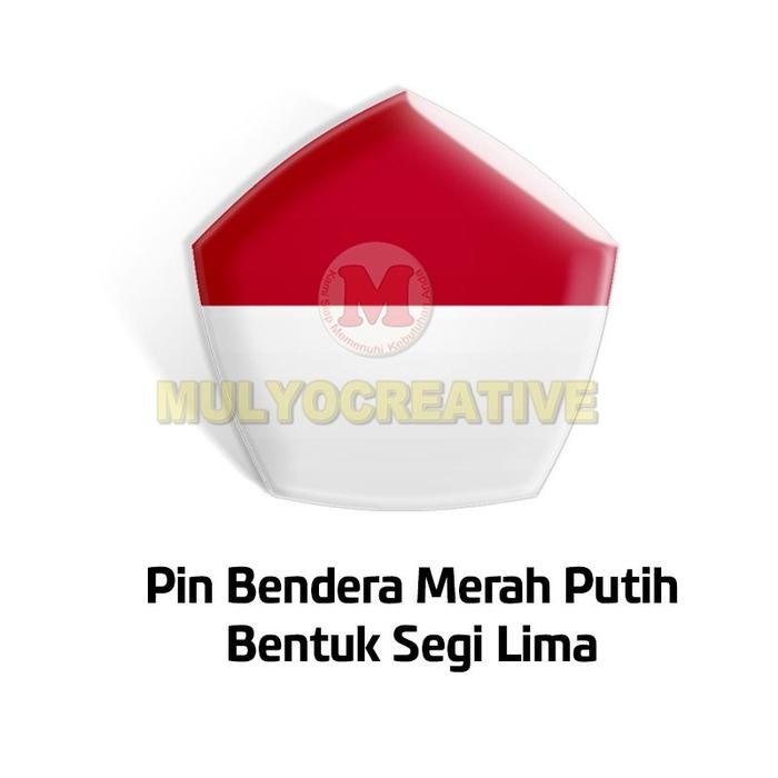

Pin Merah Putih Segi Lima Pin Bros Indonesia Bentuk Segilima PREMIUM