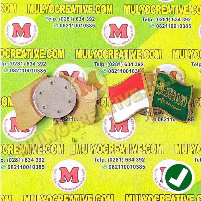 

Pin Flag Indonesia Arab Saudi Cross Flag Pin Indonesia Arab Magnet PREMIUM