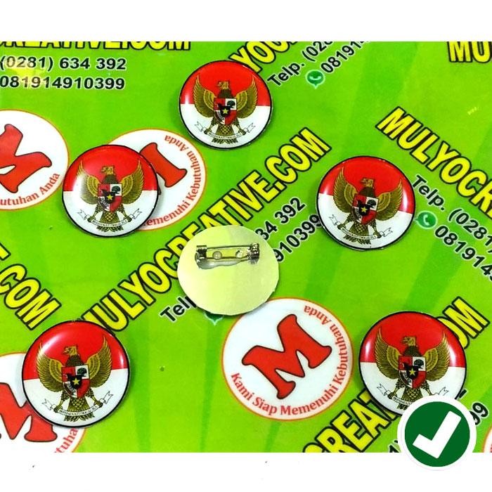 Lencana Pin Paskibra - Lencana Garuda Bendera Merah Putih PREMIUM