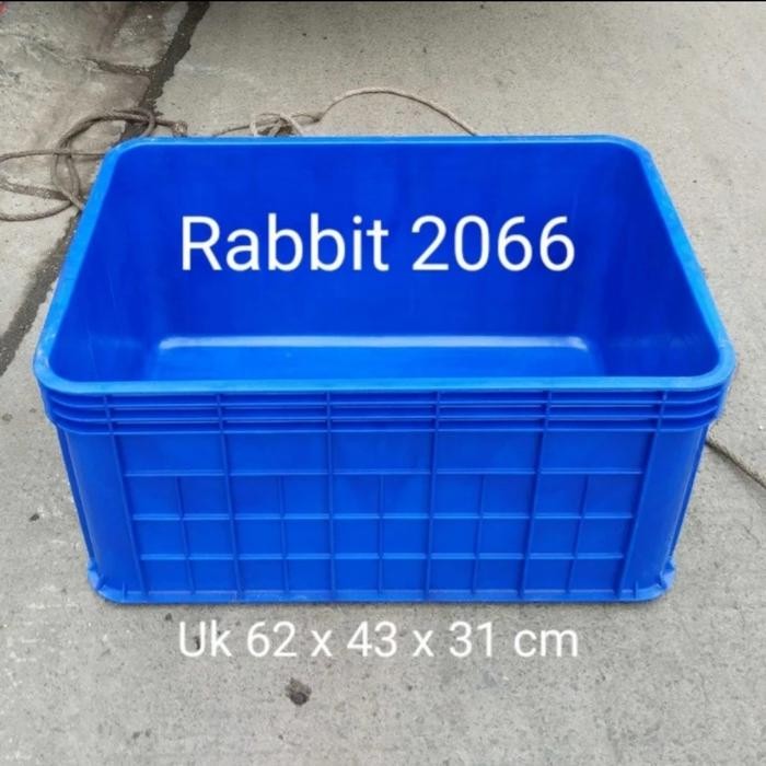 Promo Box Kontainer Plastik Rabbit 2066 Gratis Tutup&Bak Segi