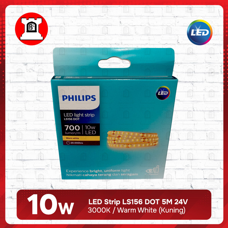 Lampu LED Strip LS156 DOT Philips 10W 5M 24V