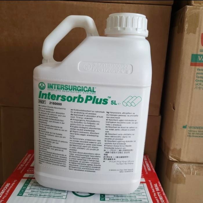 

NEW! SODALIME 5LITER / SODA LIME 5 L / INTERSORB PLUS 5KG INTERSURGICAL