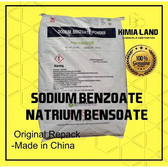 

NEW! SODIUM BENZOATE / NATRIUM BENZOATE / BENZOATE / PENGAWET MAKANAN 25 KG
