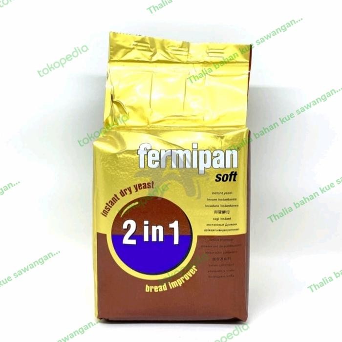 

NEW! FERMIPAN 2 IN 1 500GR RAGI INSTANT+PELEMBUT PENGEMBANG ADONAN ROTI DLL
